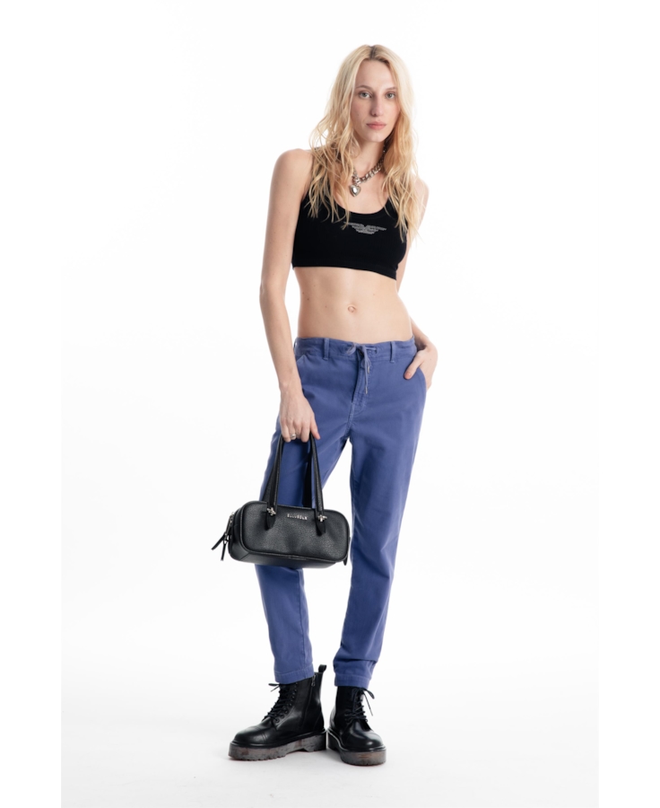 Calça Jogging Color Preppy Azul Jeans