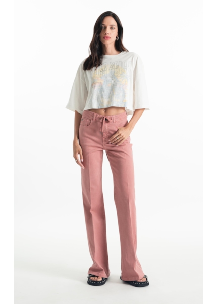 Calça Jogging Color Preppy Flare Et. Zetex Blush