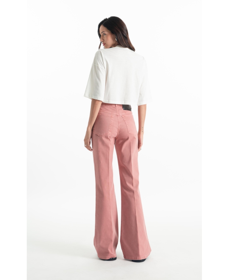 Calça Jogging Color Preppy Flare Et. Zetex Blush