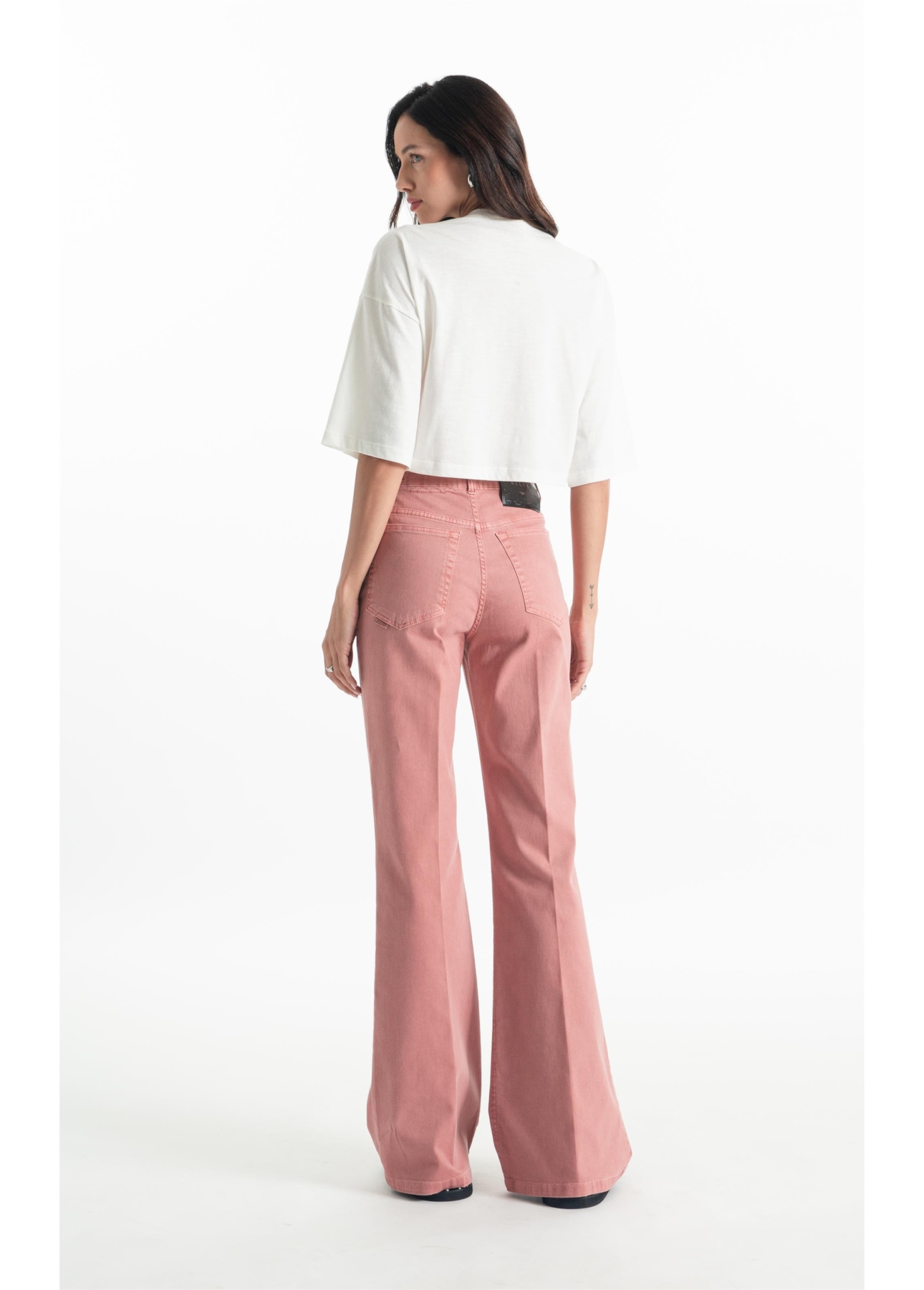 Calça Jogging Color Preppy Flare Et. Zetex Blush