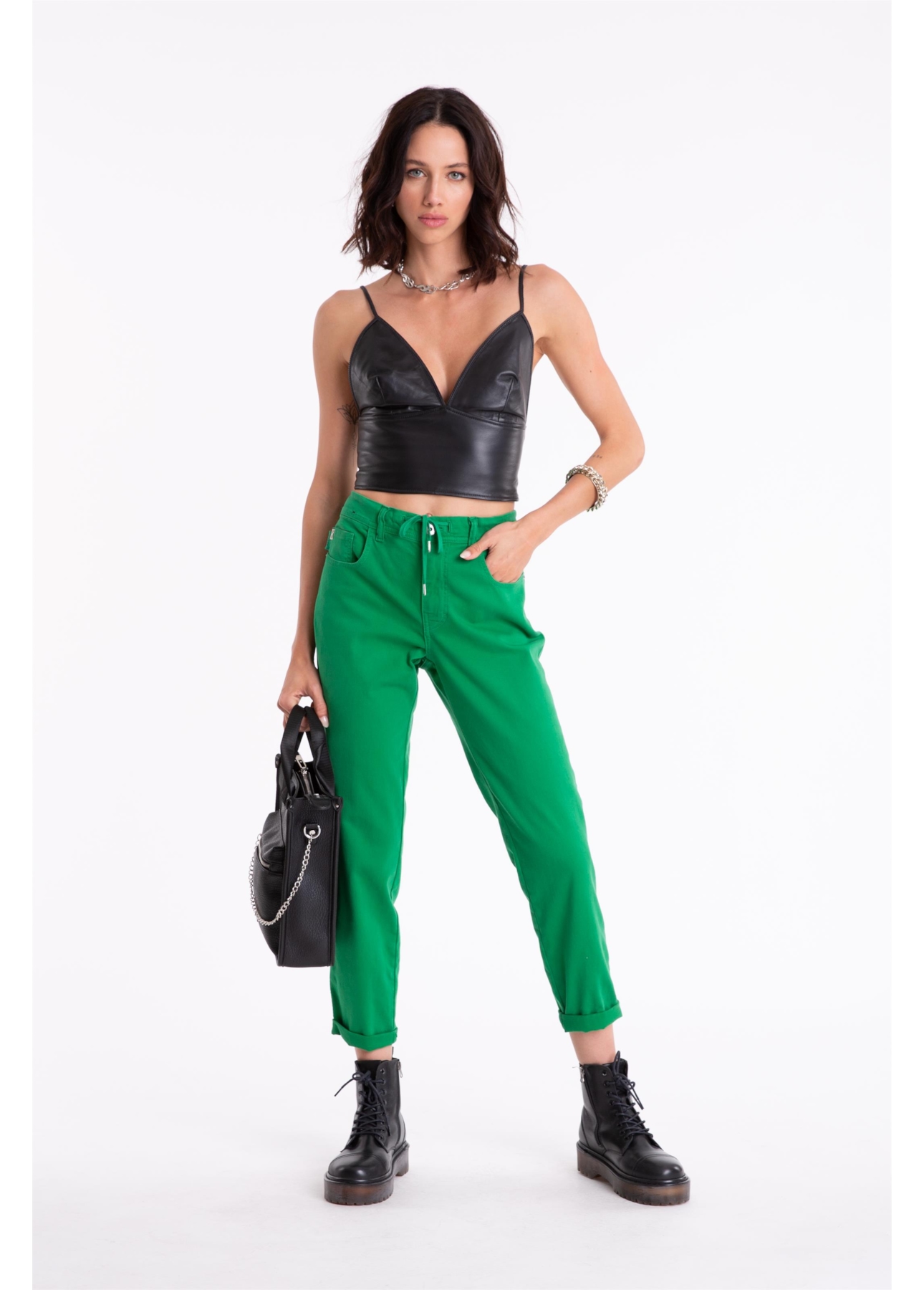 Calça Jogging Color Preppy Ii e Verde Bandeira