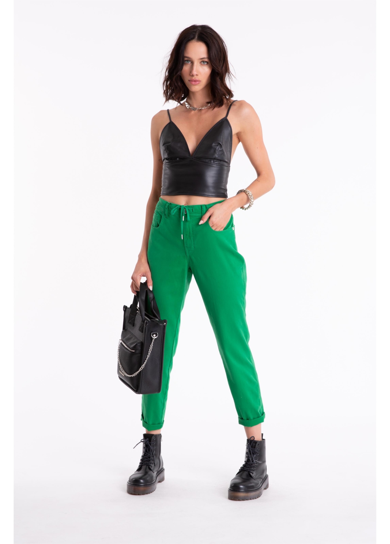 Calça Jogging Color Preppy Ii e Verde Bandeira