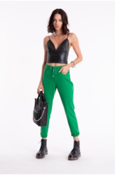 Calça Jogging Color Preppy Ii e Verde Bandeira