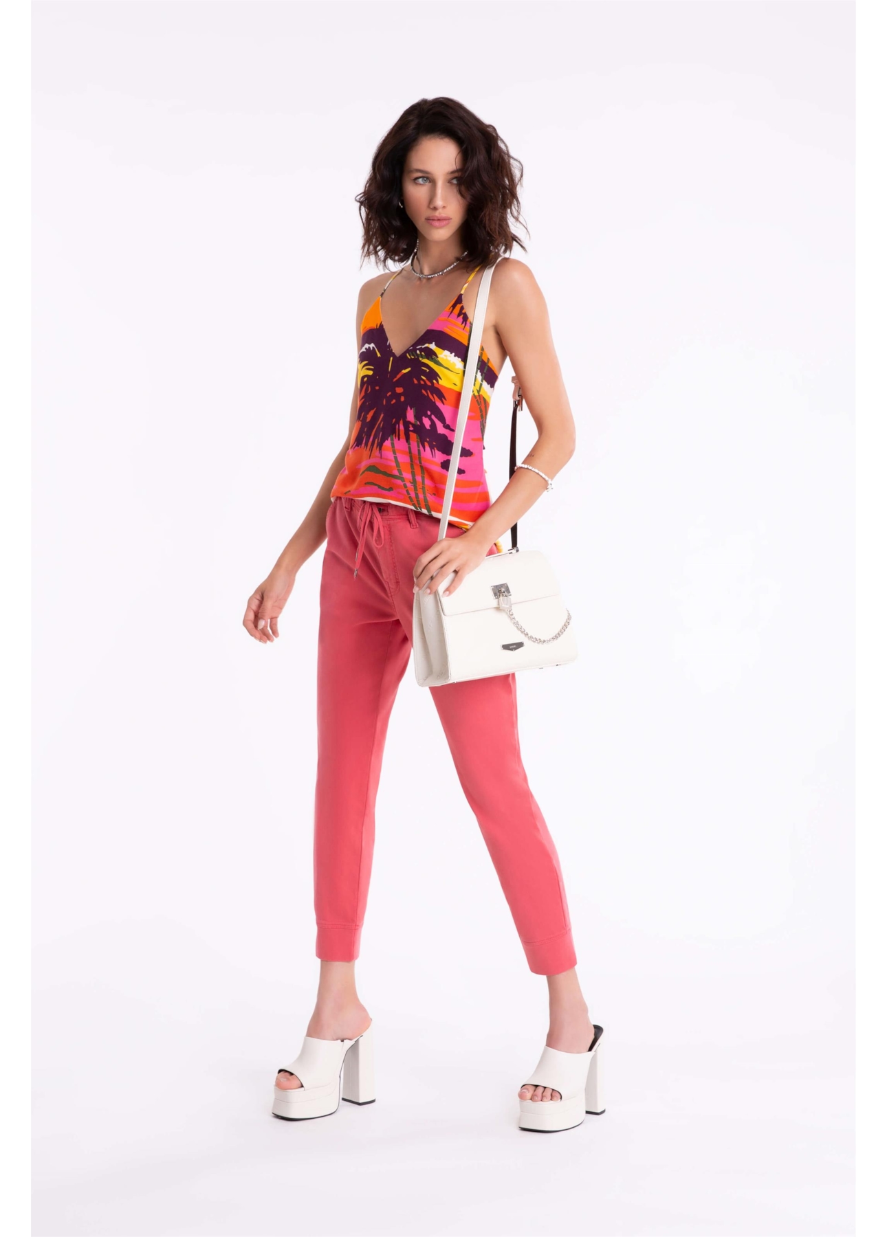 Calça Jogging Color Preppy Ii Goiaba