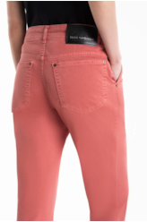 Calca Jogging Color Preppy Punho Goiaba