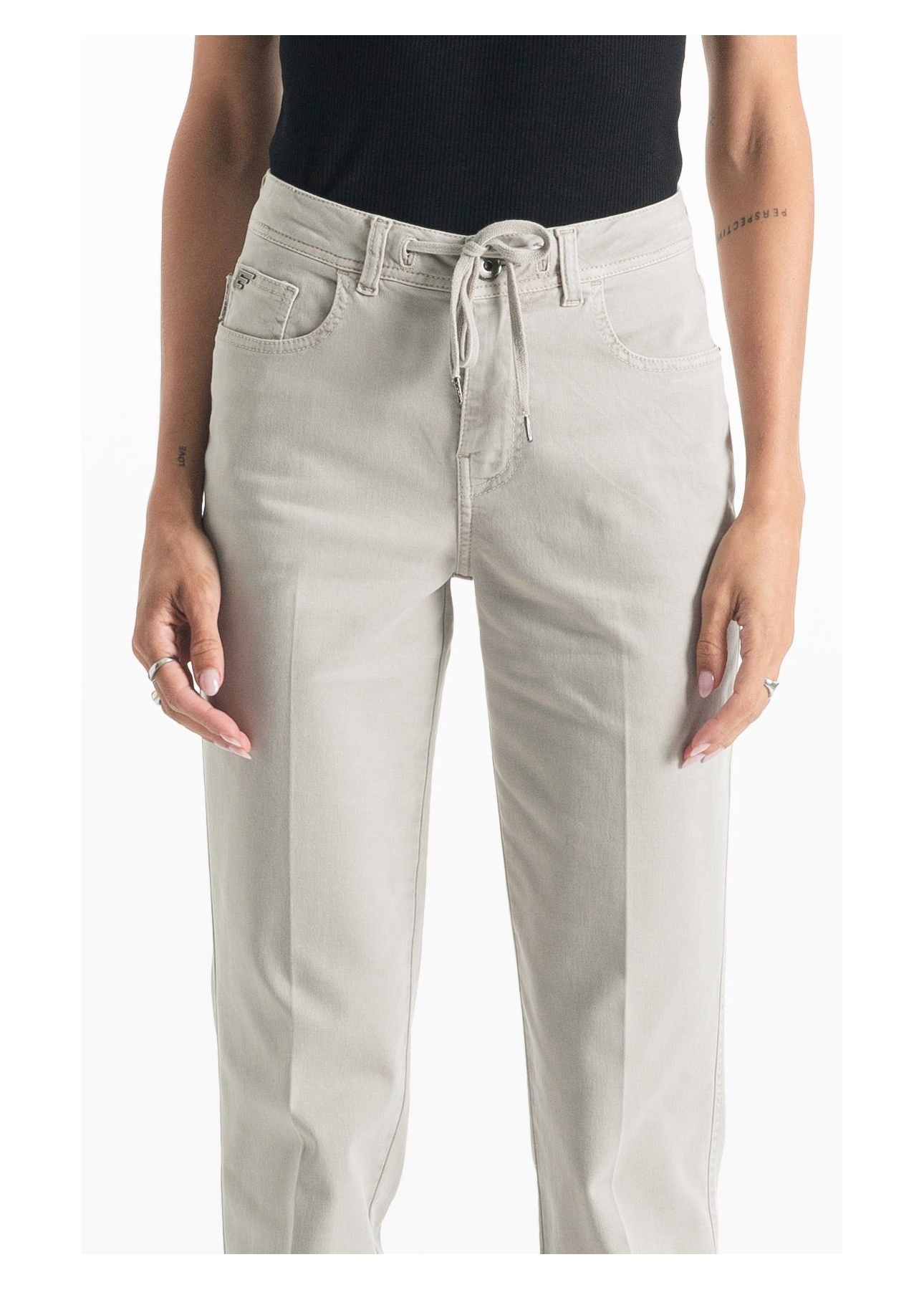 Calça Jogging Color Preppy Reta Et. Zetex Silver