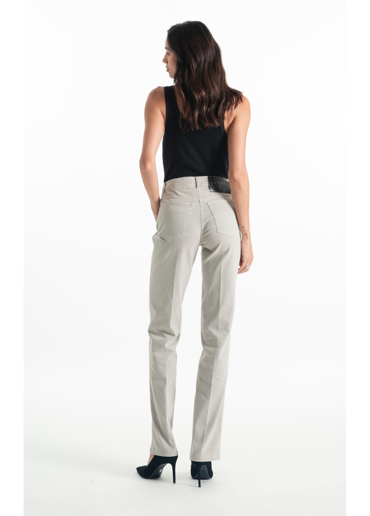 Calça Jogging Color Preppy Reta Et. Zetex Silver