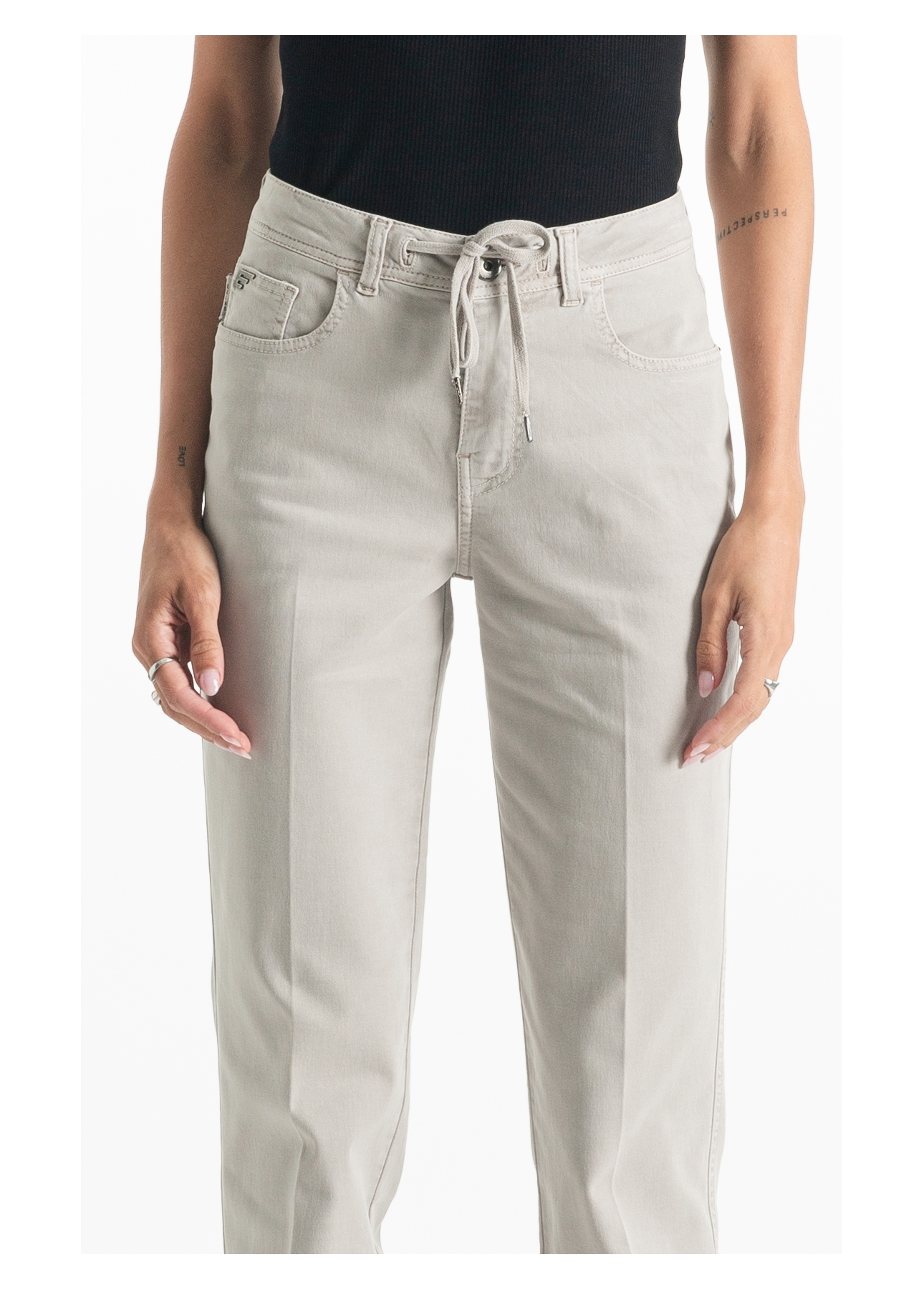 Calça Jogging Color Preppy Reta Et. Zetex Silver