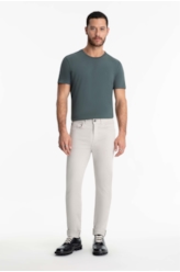 Calça Jogging Color Slim Cinza Claro