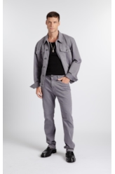 Calça Jogging Color Slim Cinza Claro