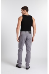 Calça Jogging Color Slim Cinza Claro