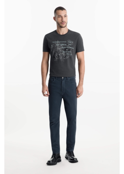 Calça Jogging Color Slim Dark Navy