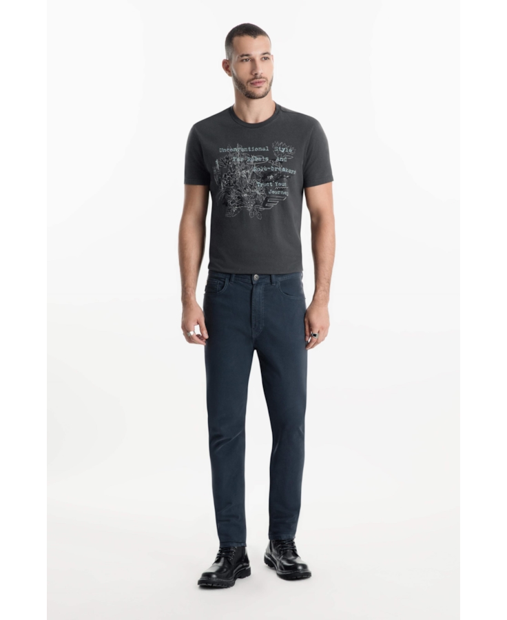 Calça Jogging Color Slim Dark Navy