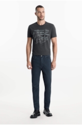 Calça Jogging Color Slim Dark Navy