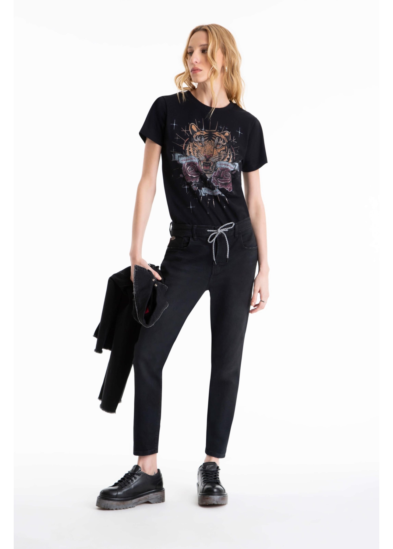 Calca Jogging Indigo Preppy 1658-Lav.Escuro C/ Jato