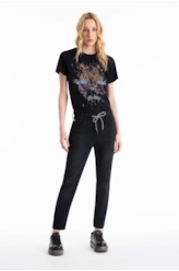 Calca Jogging Indigo Preppy 1658-Lav.Escuro C/ Jato