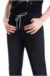 Calca Jogging Indigo Preppy 1658-Lav.Escuro C/ Jato