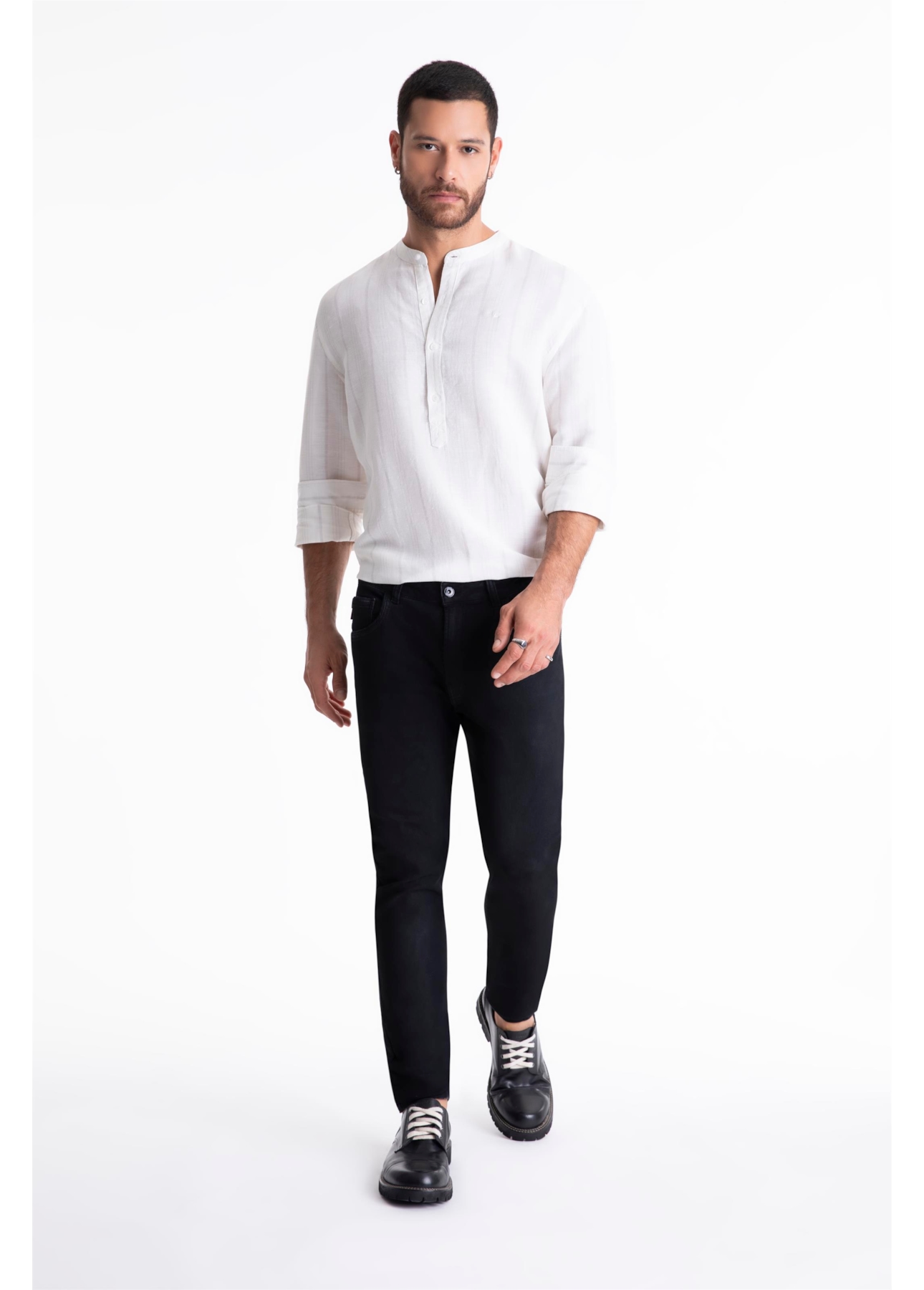 Calça Jogging Indigo Skinny 1658-Lav.Escuro C/ Jato