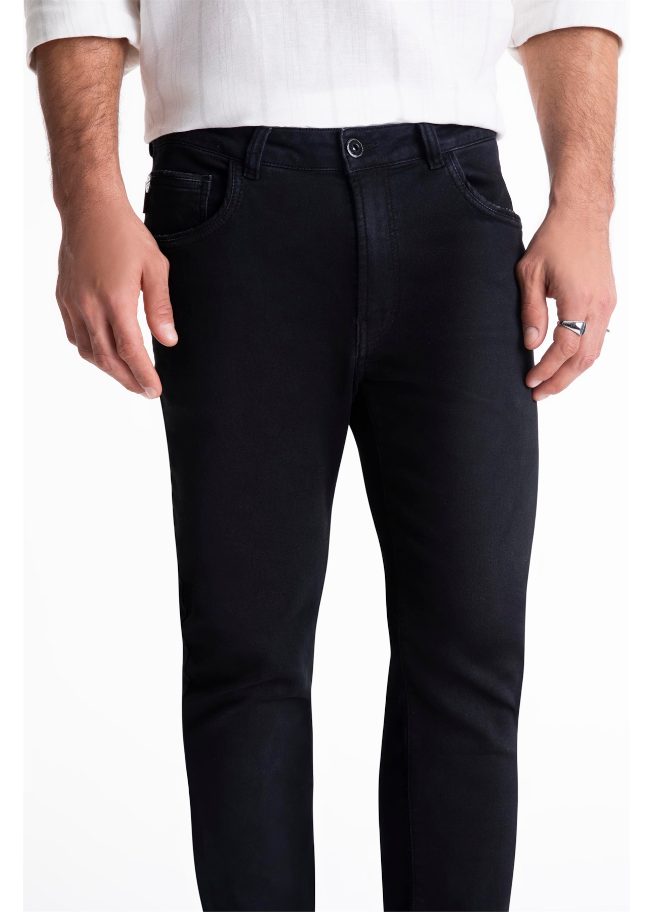 Calça Jogging Indigo Skinny 1658-Lav.Escuro C/ Jato