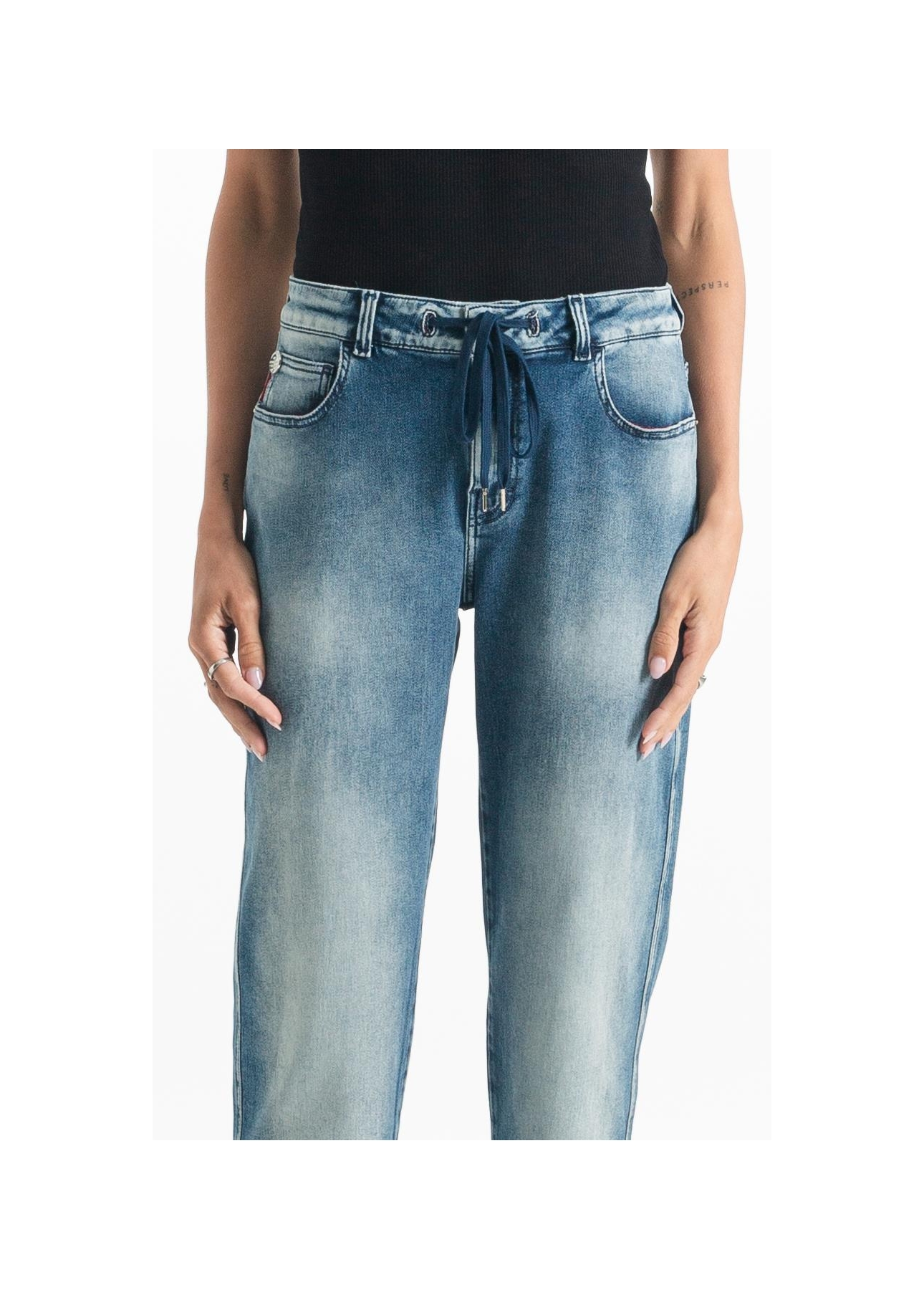 Calça Jogging Intense Blue (Preppy) 5 Pockets Claro C/ Tie Dye
