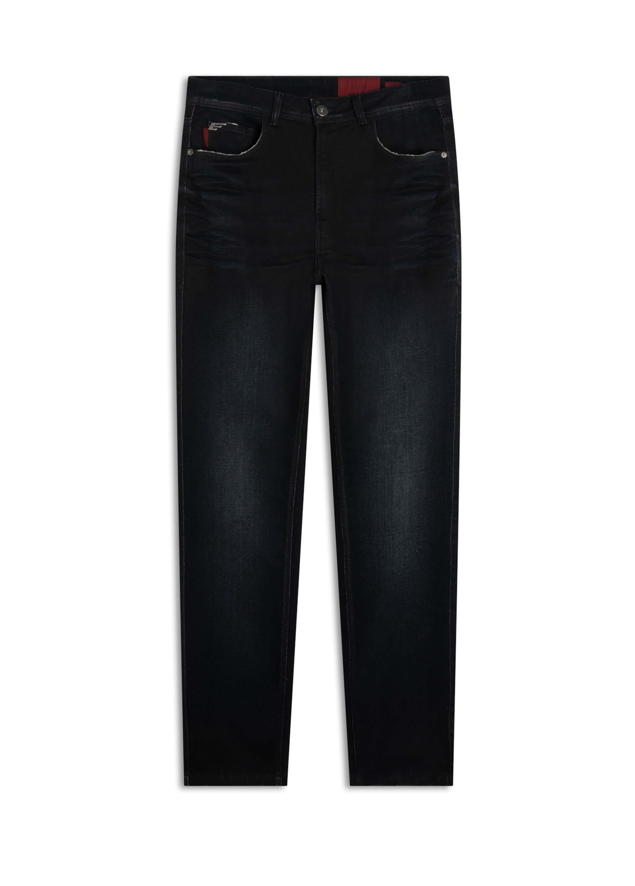 Calça Jogging Intense Blue Slim Escuro Com 3d