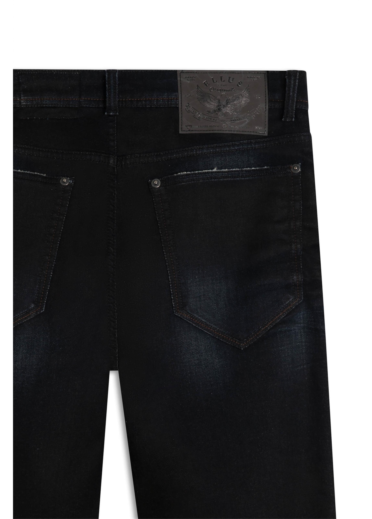 Calça Jogging Intense Blue Slim Escuro Com 3d