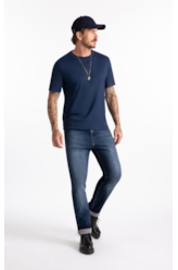 Calça Jogging Intense Blue Slim Lav.Escuro c Tie Dye