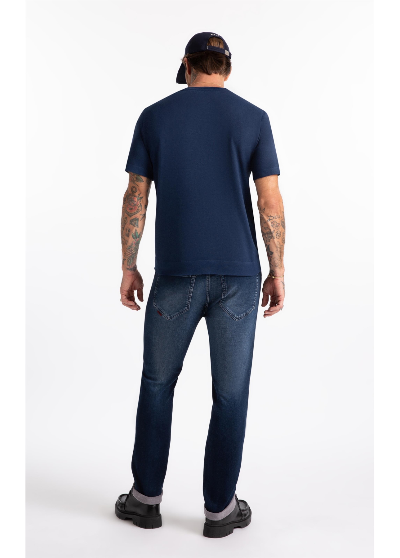 Calça Jogging Intense Blue Slim Lav.Escuro c Tie Dye