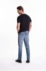 Calça Jogging Intense Blue Slim Lav.Medio