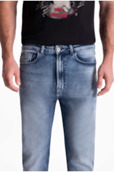 Calça Jogging Intense Blue Slim Lav.Medio
