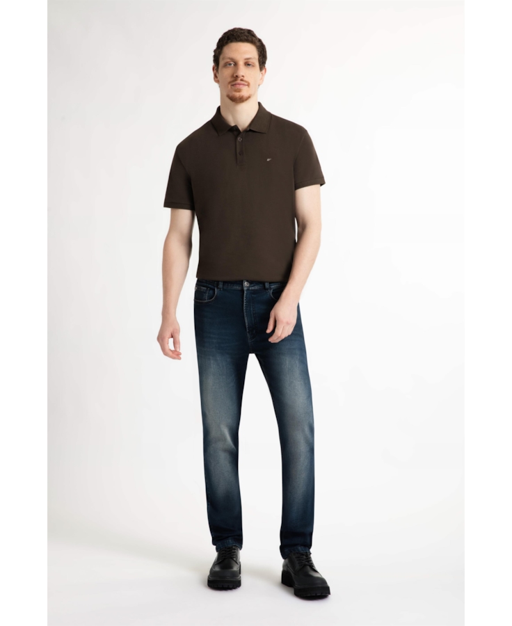 Calça Jogging Intense Blue Slim Lav.Medio