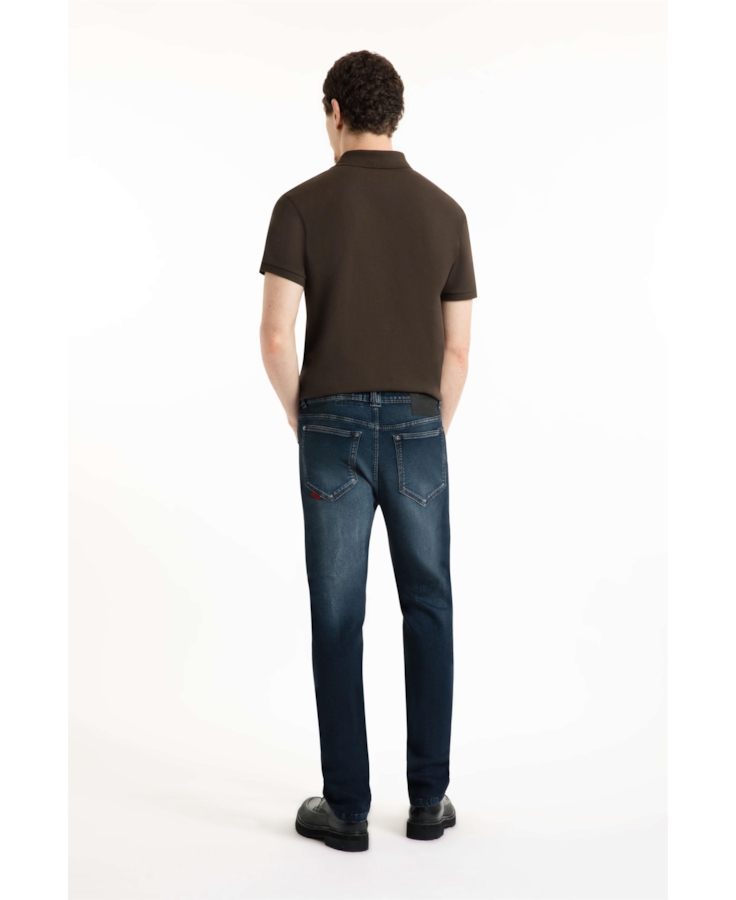 Calça Jogging Intense Blue Slim Lav.Medio
