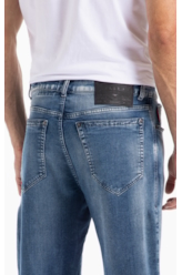 Calça Jogging Intense Blue Straight Lav.Claro