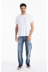 Calça Jogging Intense Blue Straight Lav.Claro
