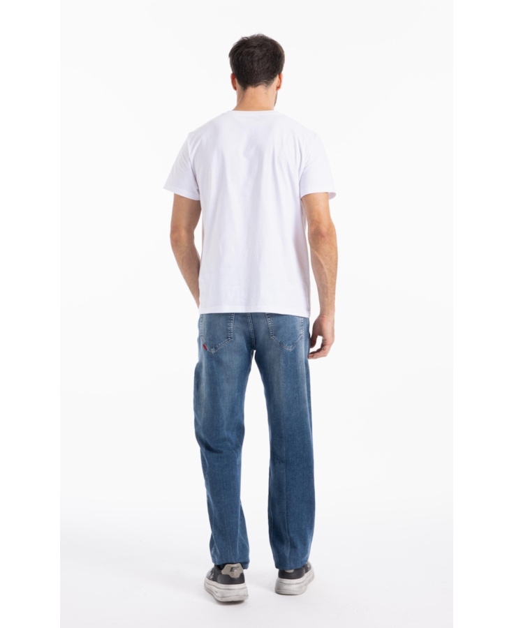 Calça Jogging Intense Blue Straight Lav.Claro