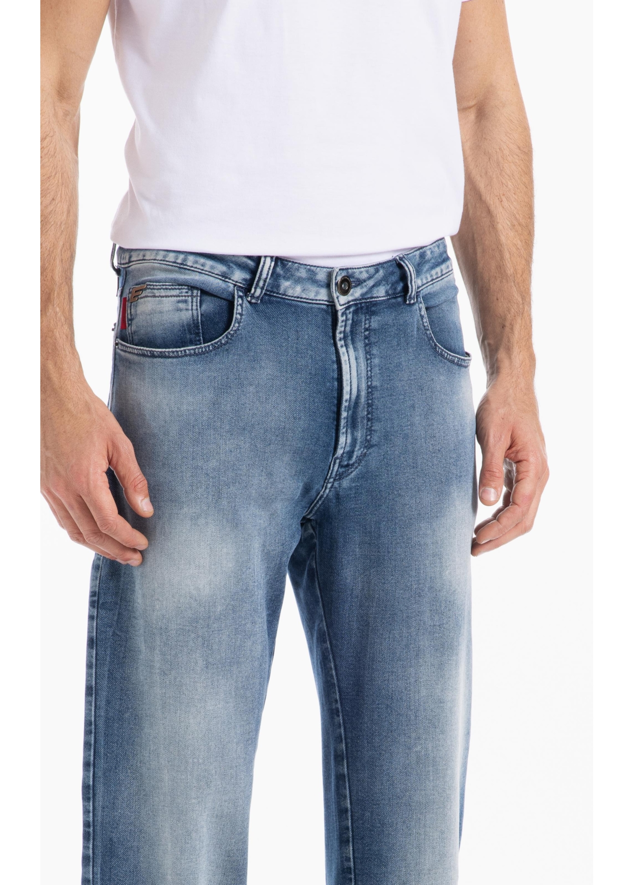 Calça Jogging Intense Blue Straight Lav.Claro