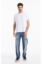 Calça Jogging Intense Blue Straight Lav.Claro