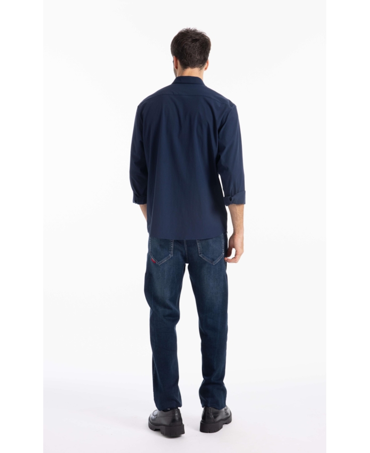 Calça Jogging Intense Blue Straight Lav.Escuro