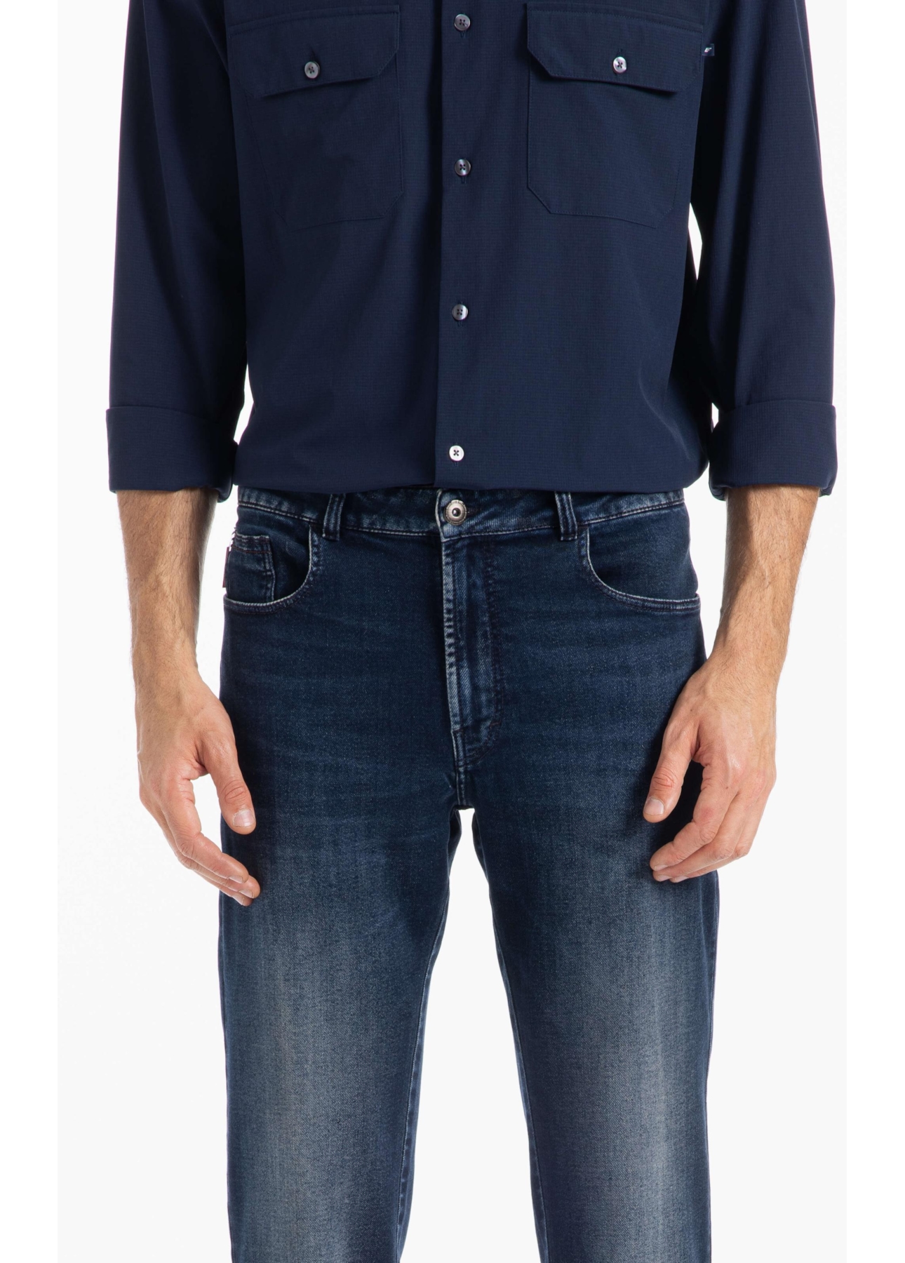 Calça Jogging Intense Blue Straight Lav.Escuro