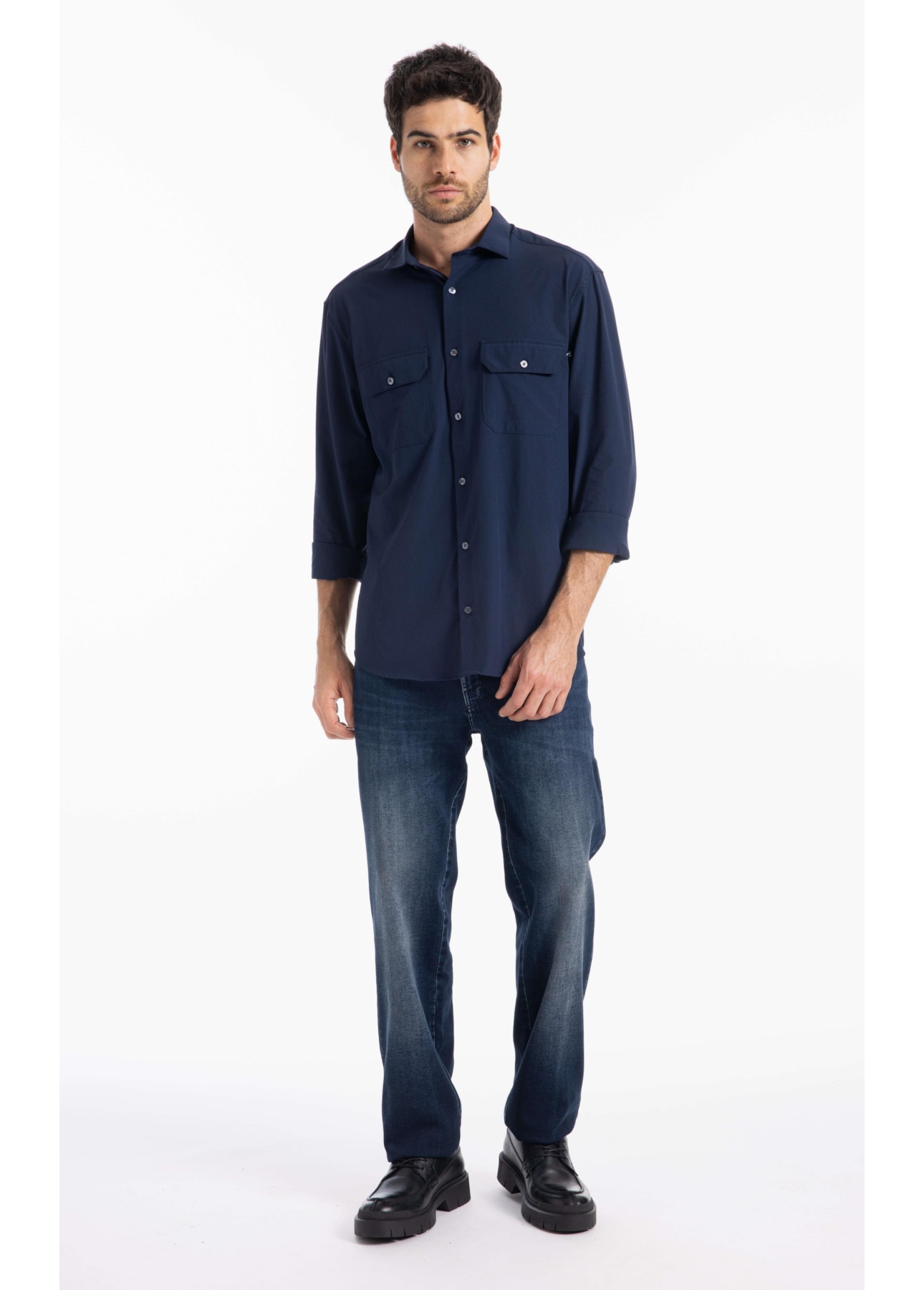 Calça Jogging Intense Blue Straight Lav.Escuro