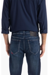Calça Jogging Intense Blue Straight Lav.Escuro
