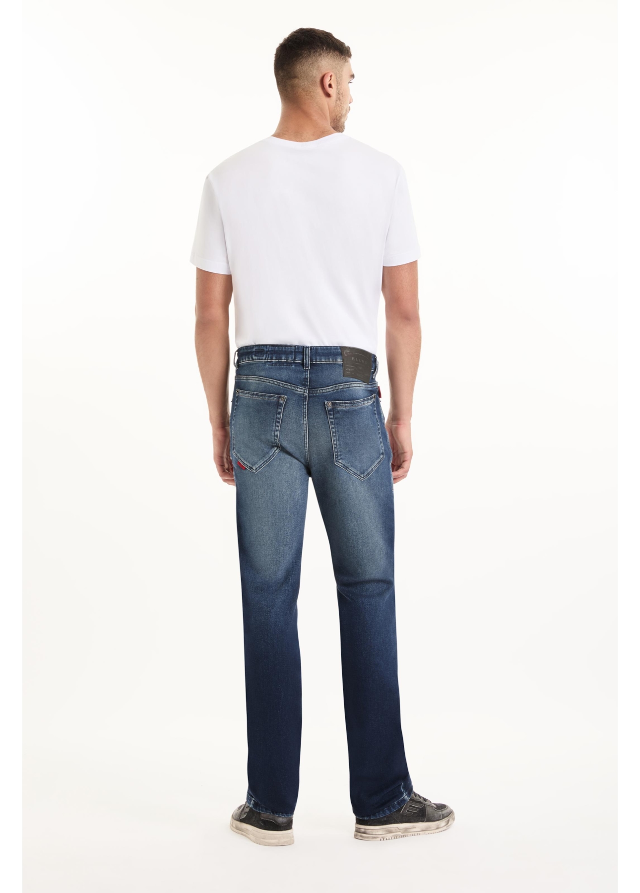 Calça Jogging Intense Blue Straight Lav. Medio