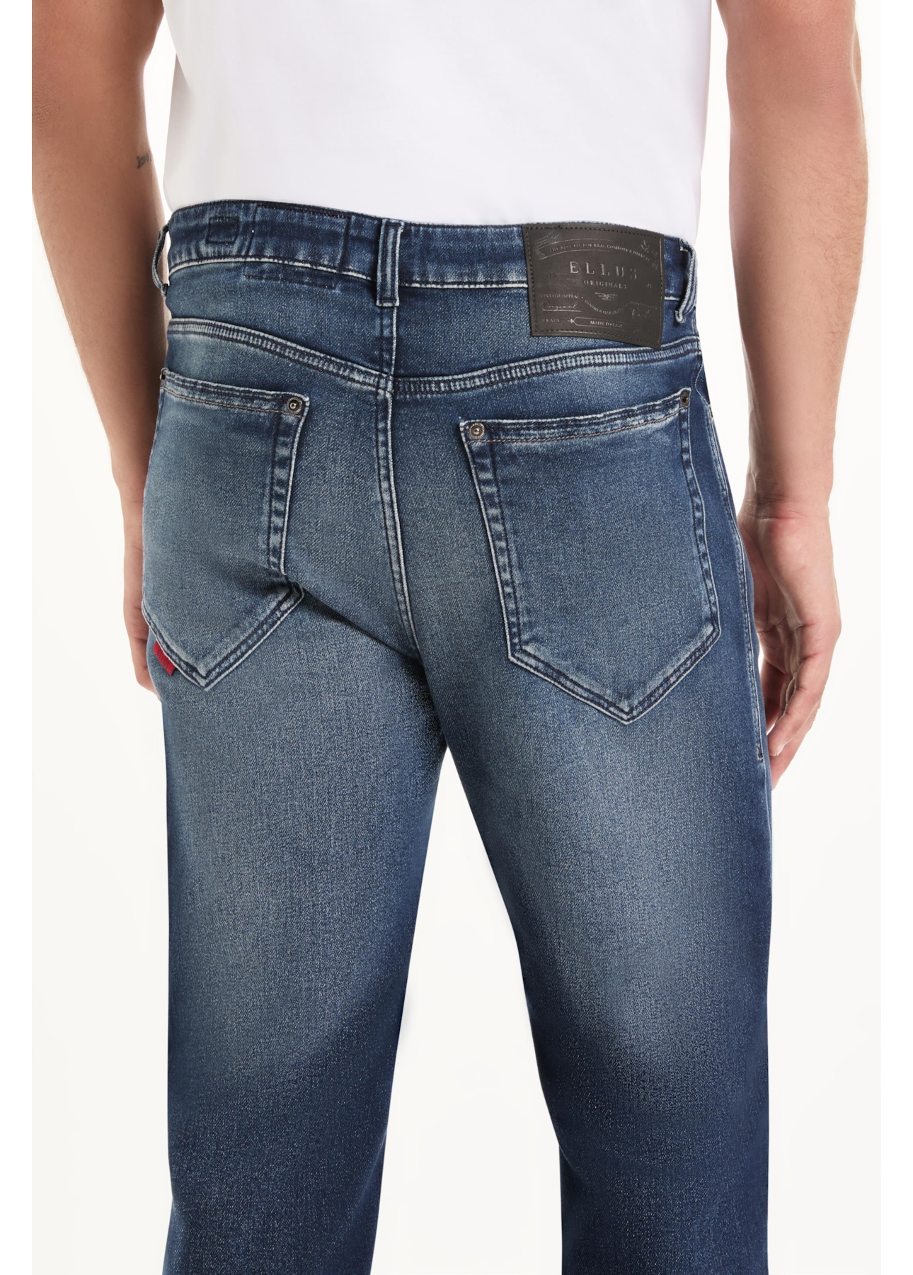 Calça Jogging Intense Blue Straight Lav. Medio