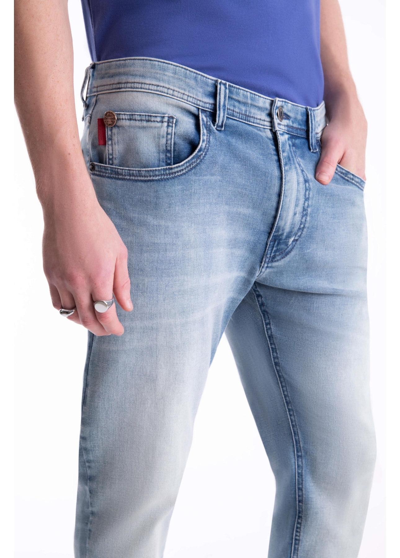 Calça Jogging Memory Skinny 1598-Lav.Claro C/ Sky