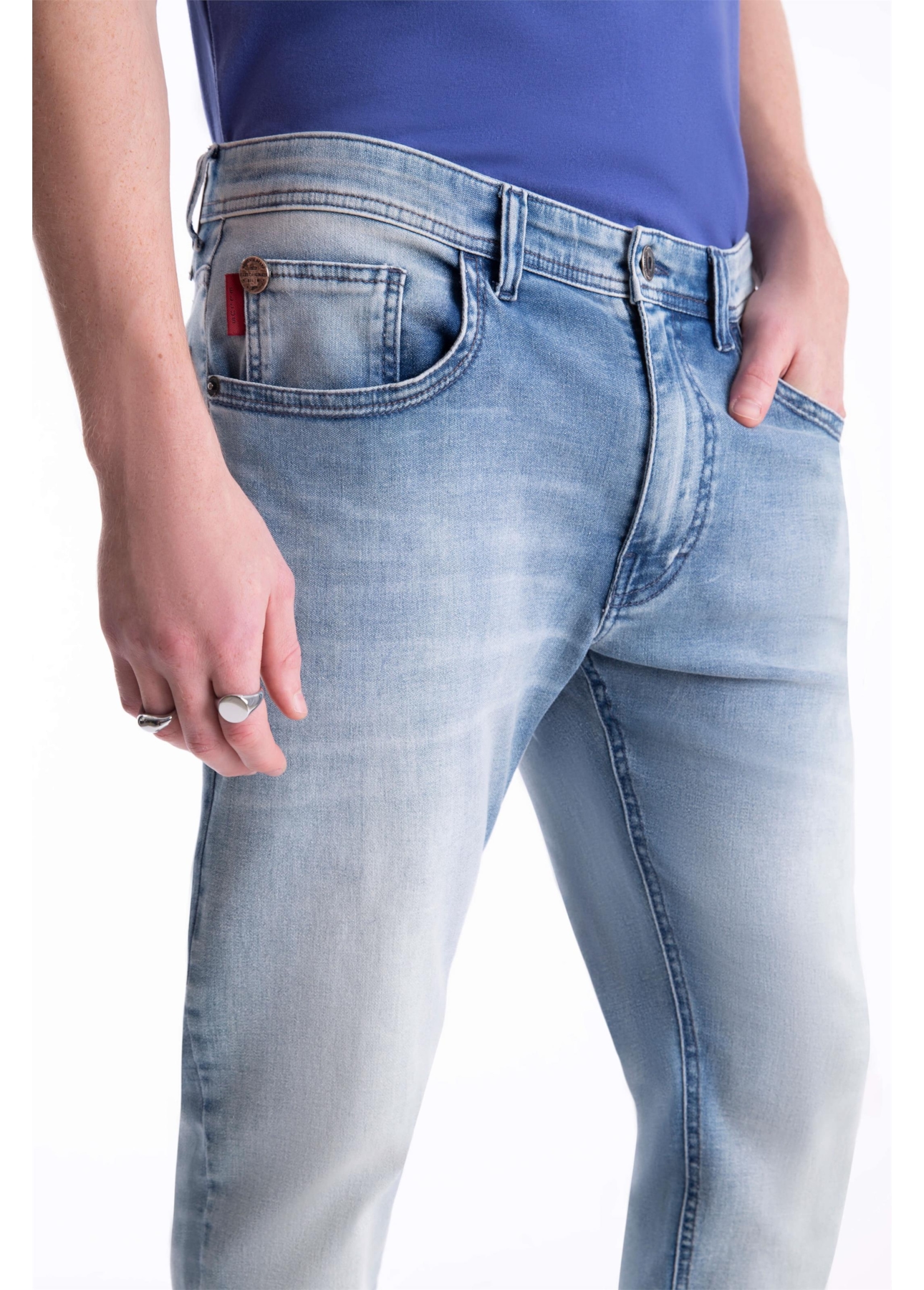 Calça Jogging Memory Skinny 1598-Lav.Claro C/ Sky