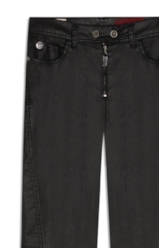 Calça Leather Color Skinny Flare Preto
