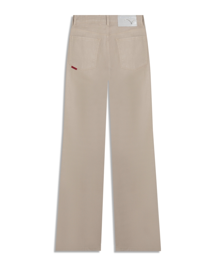 Calça Leather Denim Bootcut Sandy