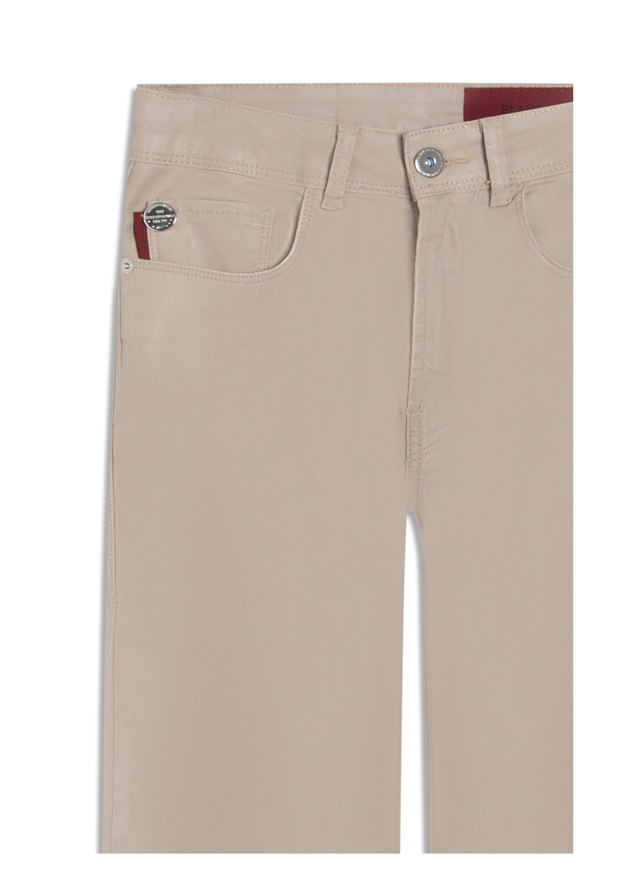 Calça Leather Denim Bootcut Sandy