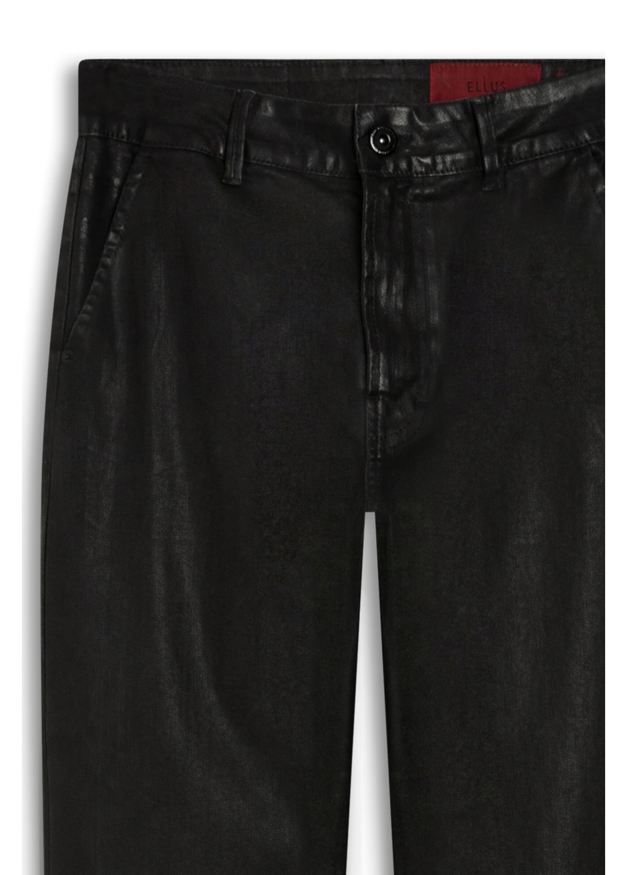 Calça Leather Denim Gigi Alfaiataria Preto