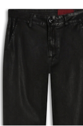 Calça Leather Denim Gigi Alfaiataria Preto